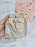 شورت نخی طرح دار برند DE FLORE